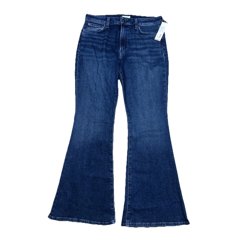 NWT Hudson Heidi High Rise Flare Petite Alma Dark Wash Jeans Women's 32‎ Stretch